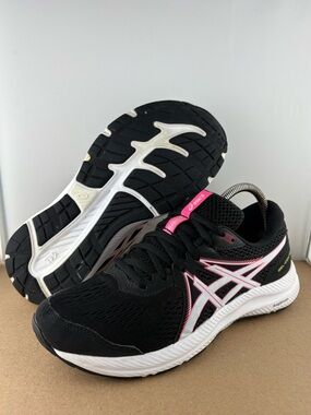 Asics Gel Contend 7 Women's Size 8.5 Pink Black Running Shoes Sneakers 1012A911